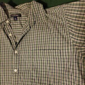 Cherokee green plaid XXL short sleeve shirt